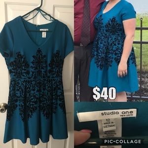 Teal dress